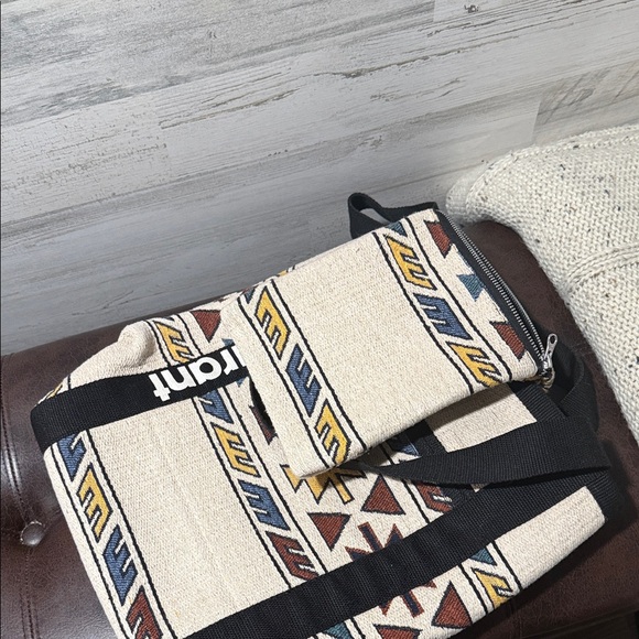 Beige and Black Patterned Isabel Marant Tote Bag - Picture 2 of 5